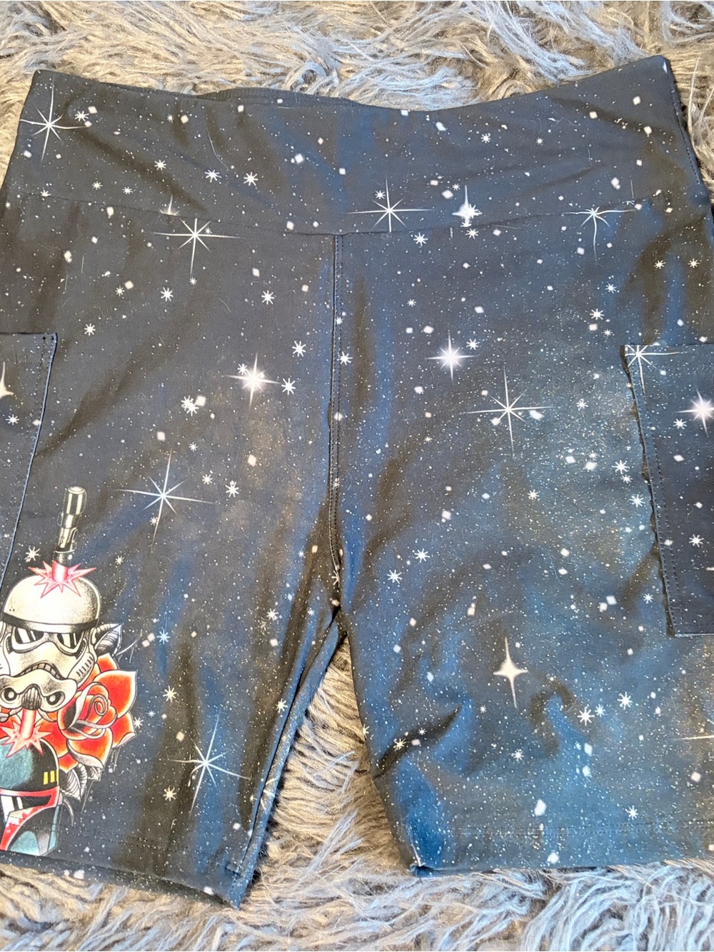 Star Wars inspired bike shorts size TC(tall & curvy)